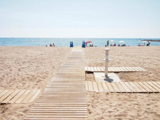 Apto Con Piscina En La Playa Cerca De Vlc Con Ac Puzol Ngoại thất bức ảnh